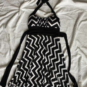 Speechless Dress Black and White